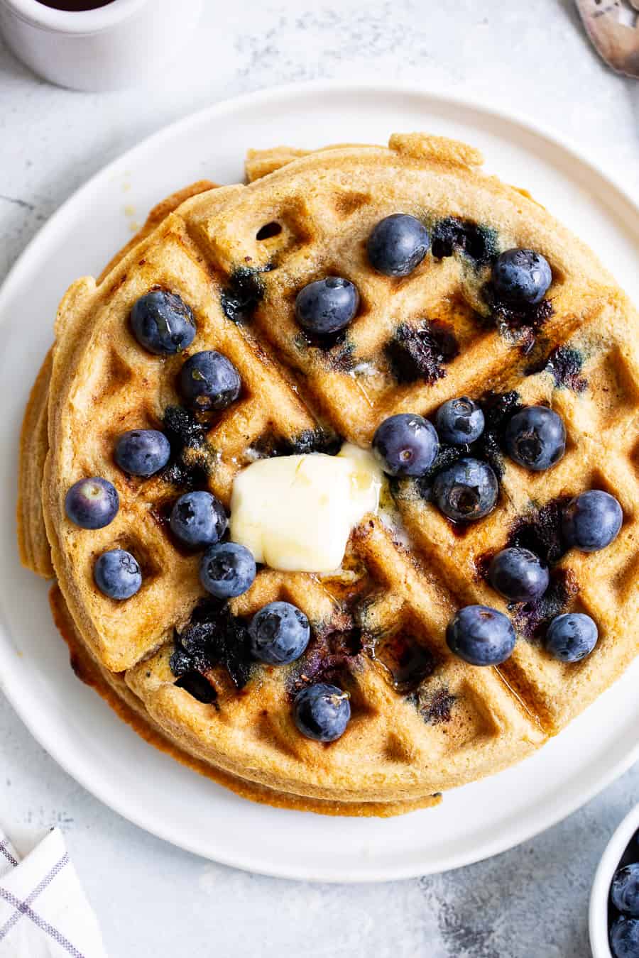 gluten free blueberry waffles