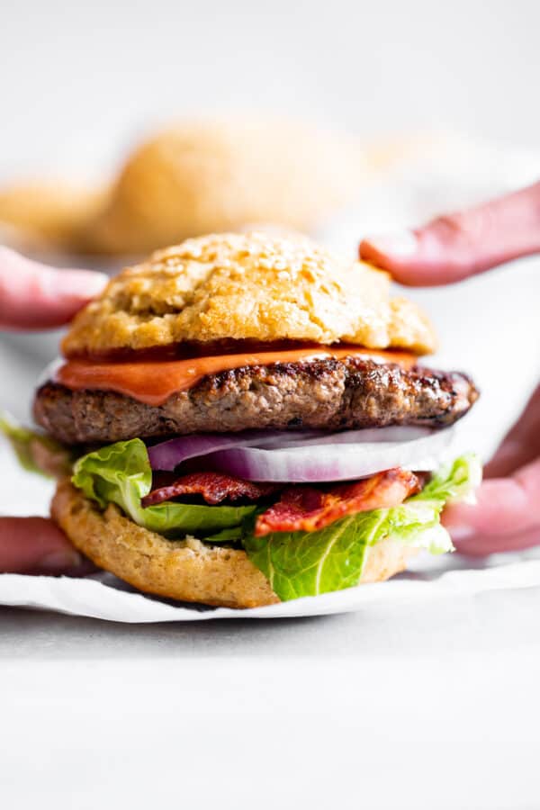 Best Paleo Hamburger Buns {One Bowl, Easy}