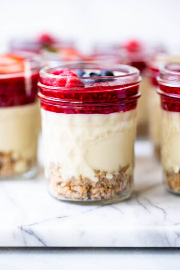 No Bake Cheesecake Jars {Paleo, Vegan} The Paleo Running Momma
