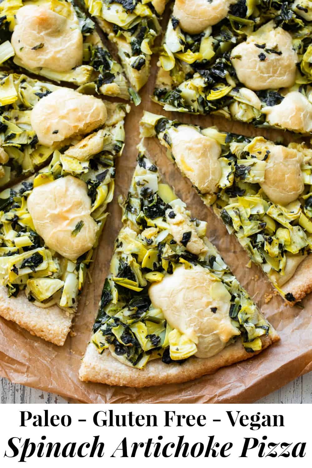 Spinach Artichoke Pizza {Paleo, Vegan} The Paleo Running Momma