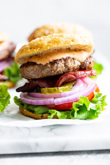 Best Paleo Burgers {with Buns and Sauce!} - The Paleo Running Momma