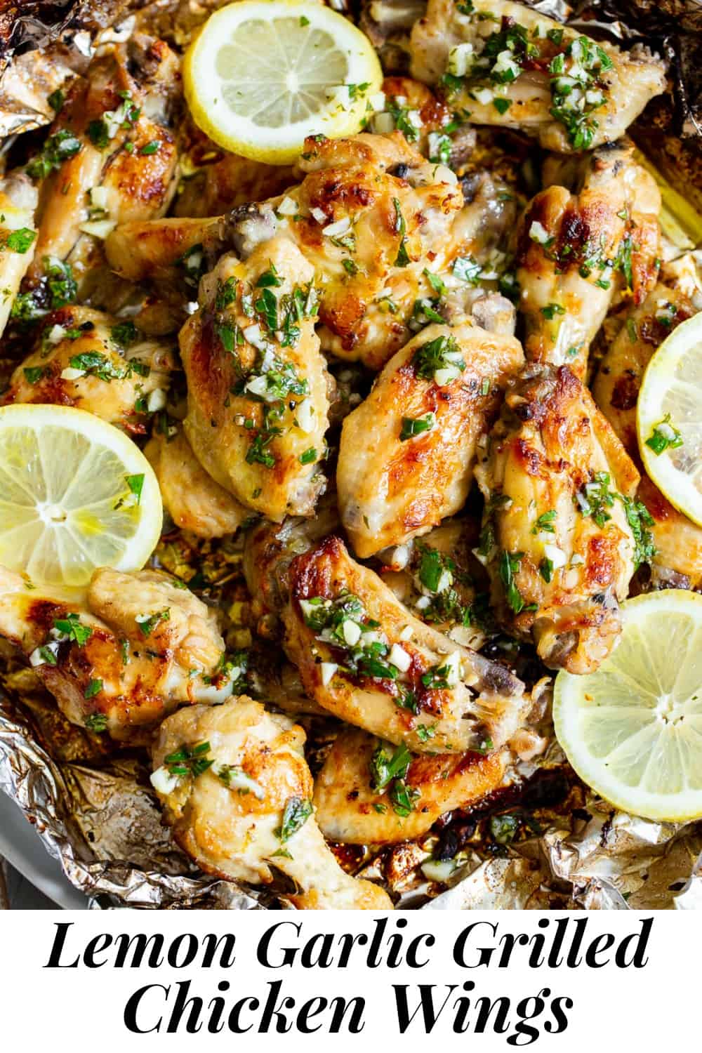 Lemon Garlic Grilled Chicken Wings {Paleo, Keto}