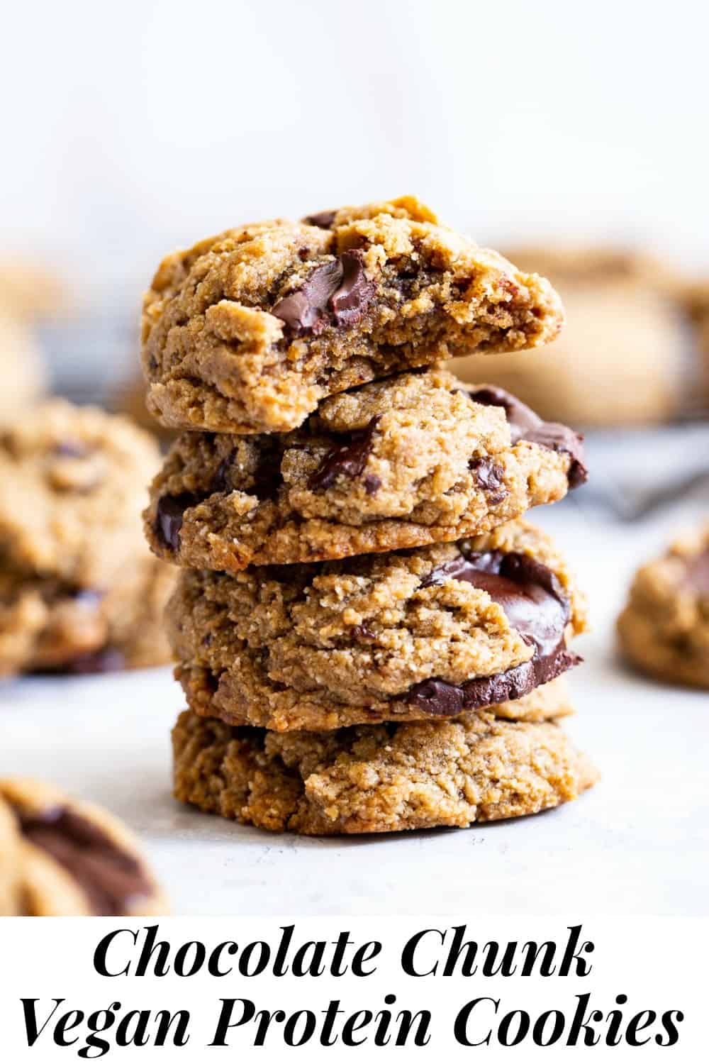 Chocolate Chunk Protein Cookies {Paleo, Vegan}