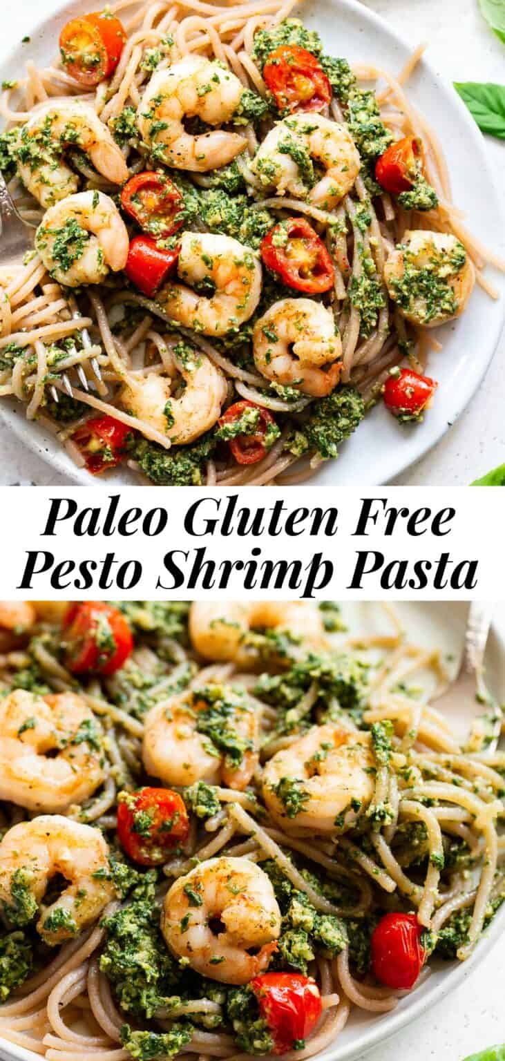 Shrimp Pesto Pasta {Paleo} The Paleo Running Momma