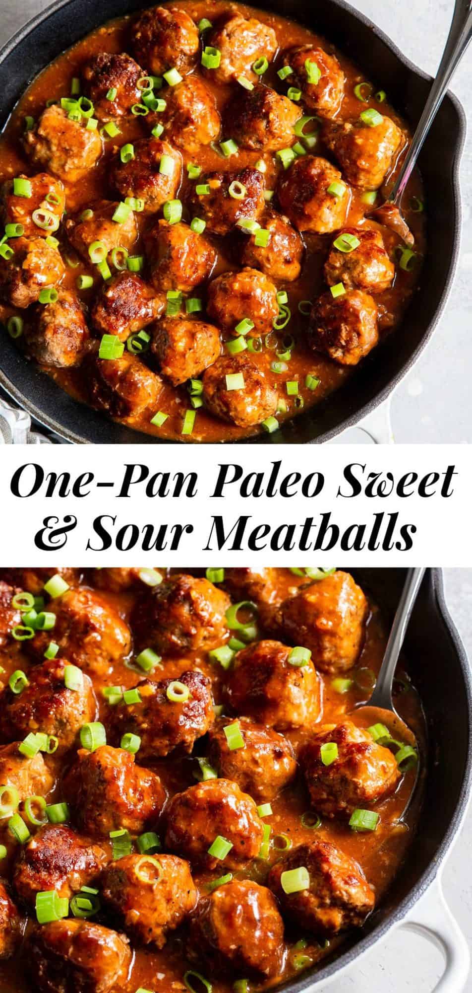 One-Skillet Sweet and Sour Meatballs {Paleo} The Paleo Running Momma