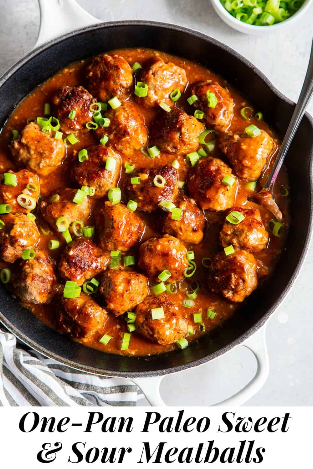 One-Skillet Sweet and Sour Meatballs {Paleo} The Paleo Running Momma