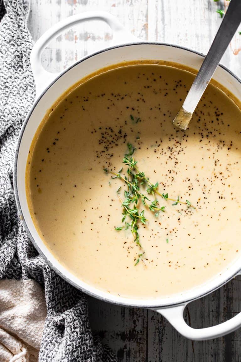 Creamy Cauliflower Soup {Paleo, Whole30, Keto}