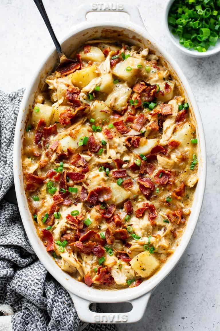 Creamy Chicken Potato Casserole {Paleo, Whole30}