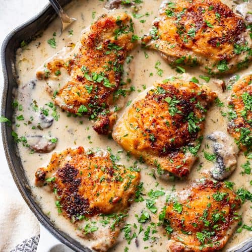 Smothered Chicken with Gravy and Herbs {Paleo, Whole30} 