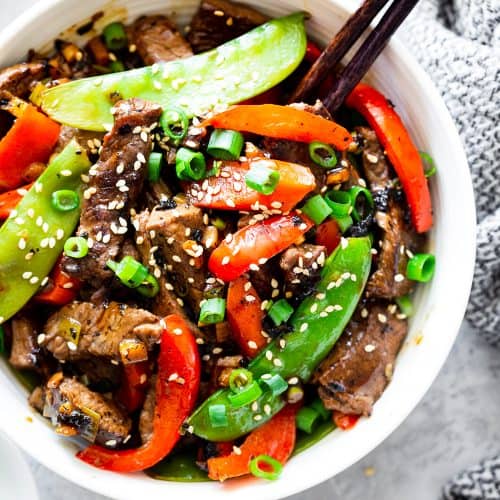 Paleo Beef Stir Fry with Veggies {Whole30, Keto}