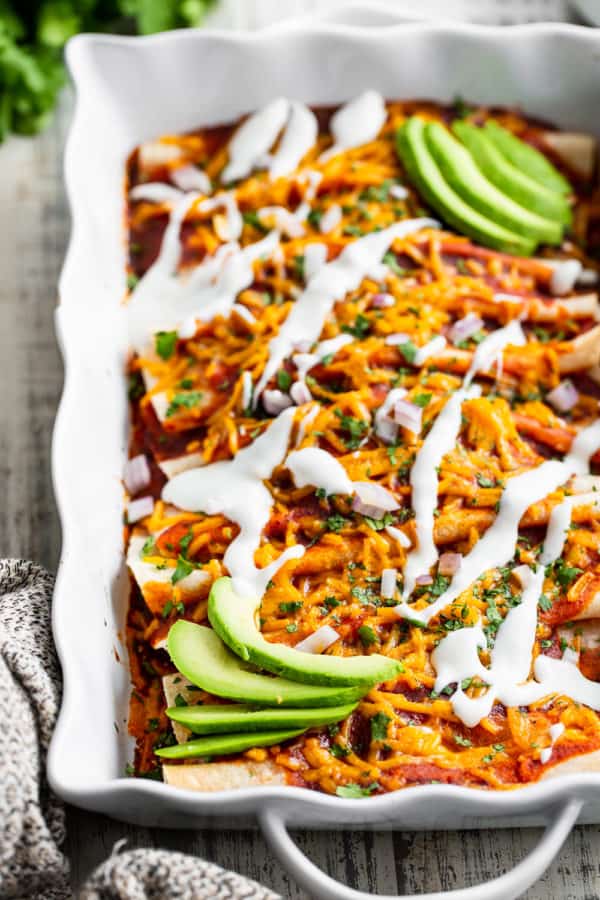 Easy Paleo Chicken Enchiladas {Grain Free, Dairy Free}