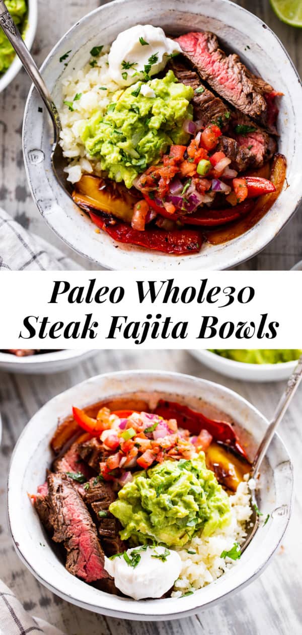 Steak Fajita Bowls {Whole30, Keto} The Paleo Running Momma