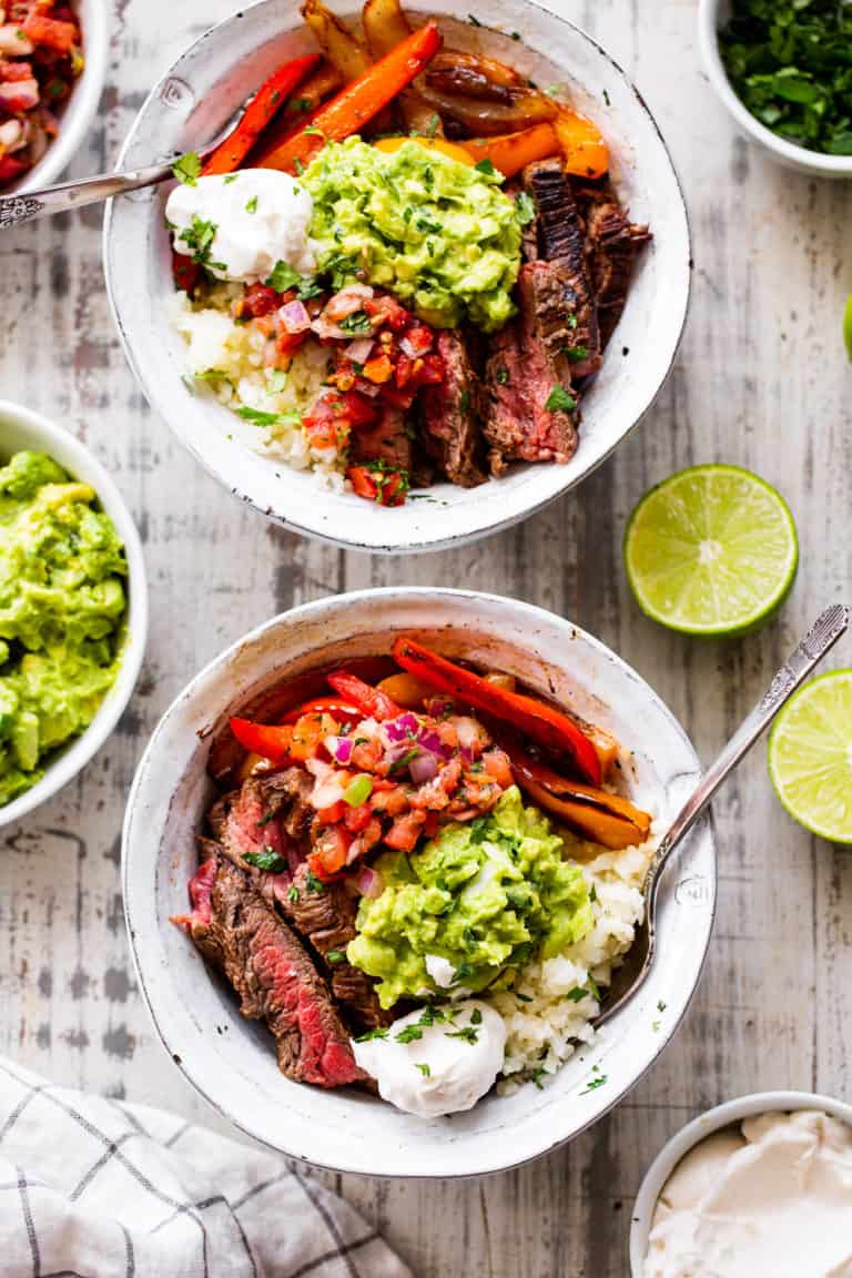 Steak Fajita Bowls {Whole30, Keto} The Paleo Running Momma