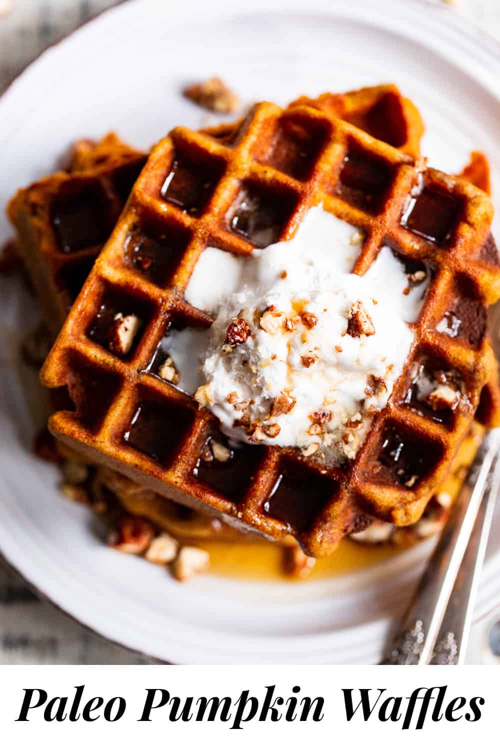 Paleo Pumpkin Waffles {Gluten Free, Dairy Free}