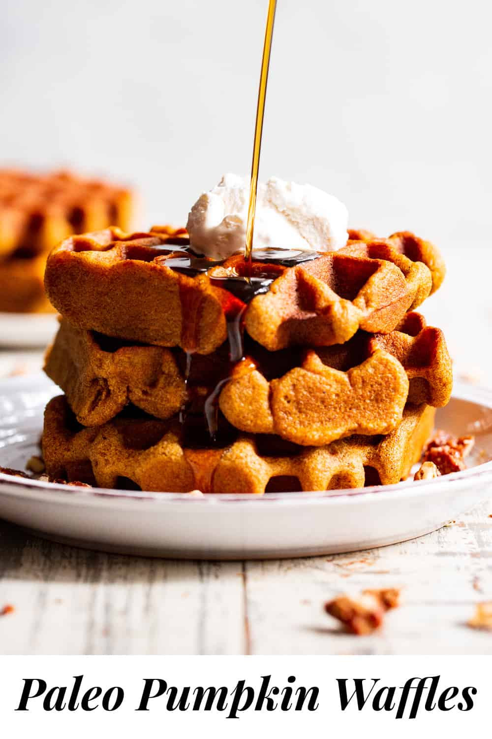 Paleo Pumpkin Waffles {Gluten Free, Dairy Free}