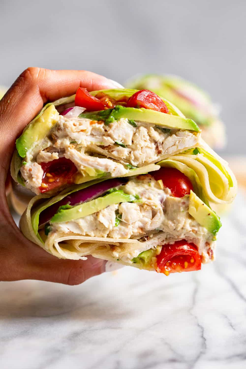 Easy Chicken & Salad Wraps recipe