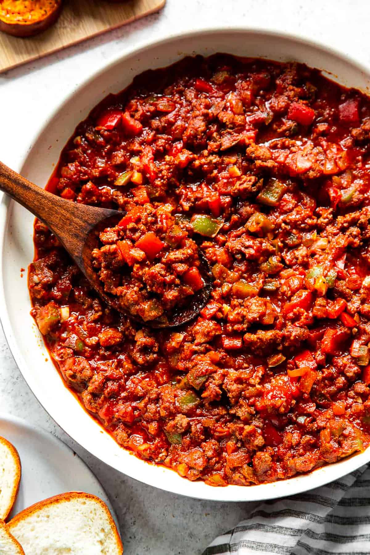 paleo sloppy joes in skillet 