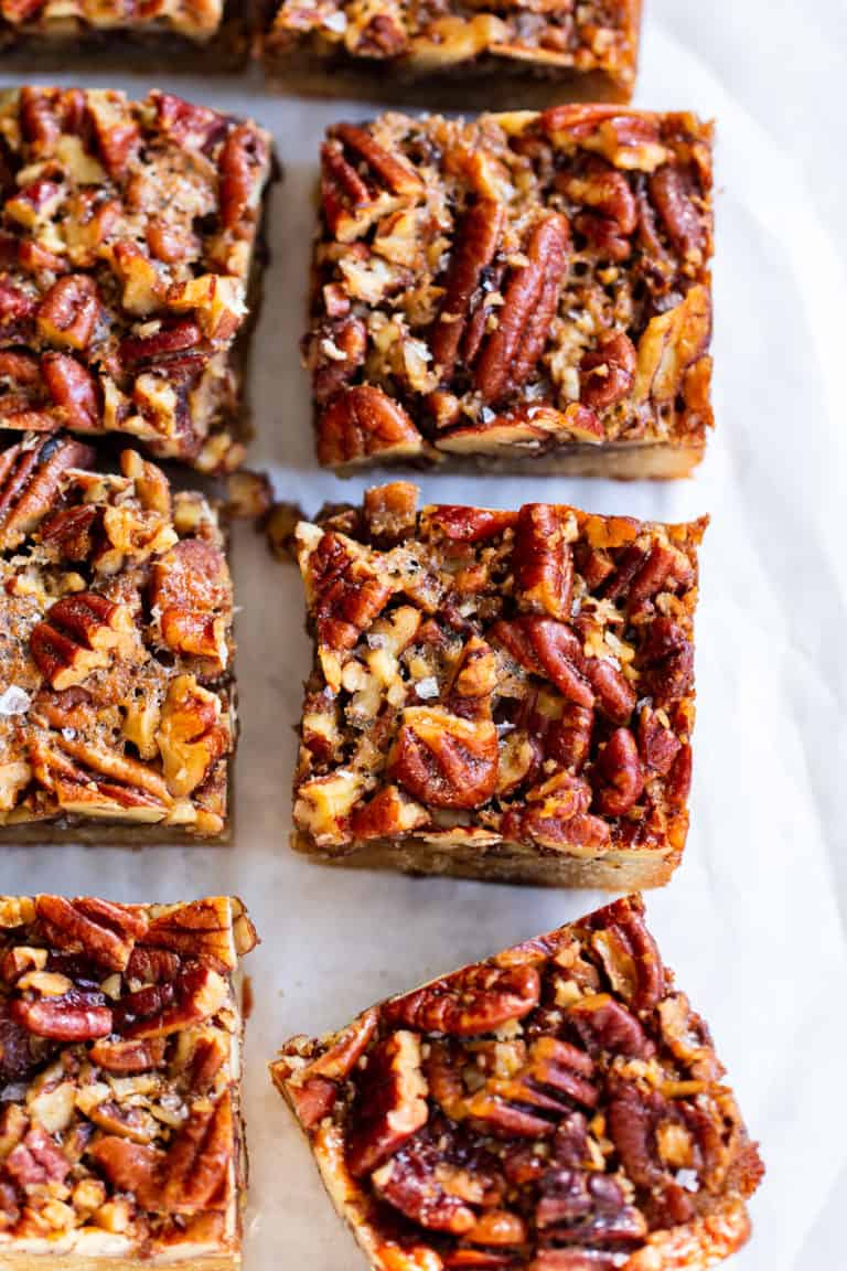 Paleo Pecan Pie Bars {Gluten Free, Dairy Free}