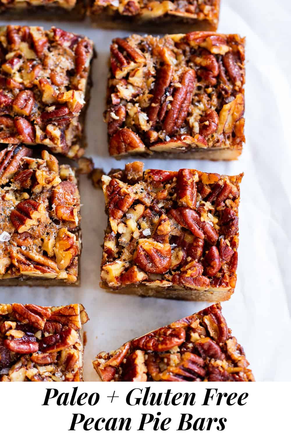 Paleo Pecan Pie Bars {Gluten Free, Dairy Free}