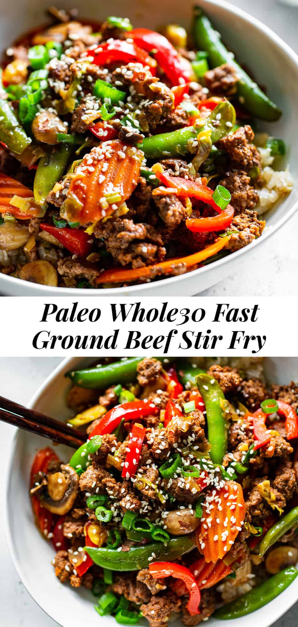 Ground Beef Stir Fry {Paleo, Whole30} - The Paleo Running Momma