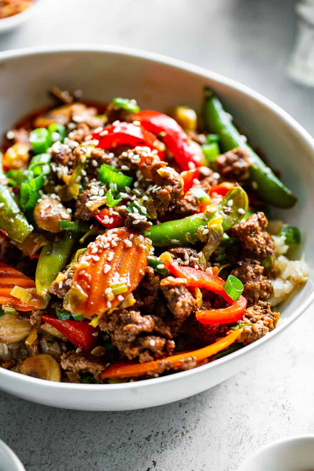 Ground Beef Stir Fry {Paleo, Whole30} - The Paleo Running Momma