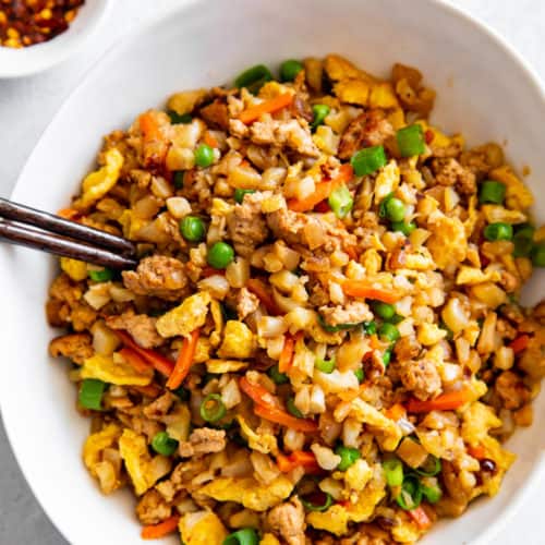 Cauliflower Pork Fried Rice {Keto, Whole30} The Paleo Running Momma
