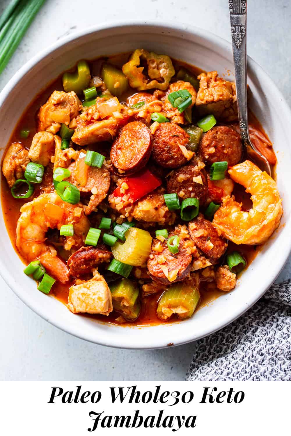 Paleo Jambalaya {Whole30, Keto} The Paleo Running Momma