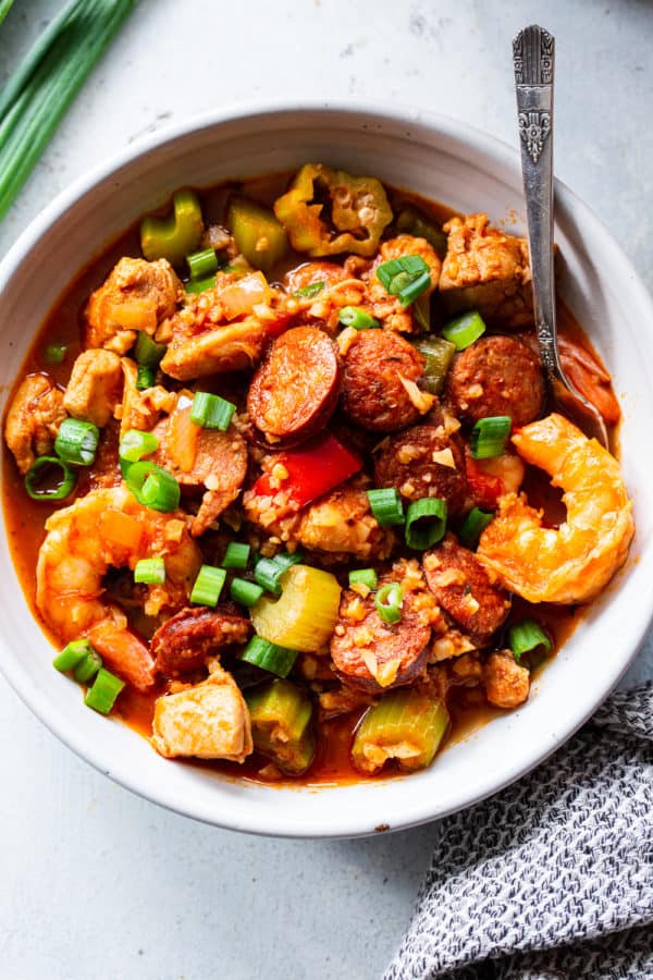 Paleo Jambalaya {Whole30, Keto} The Paleo Running Momma