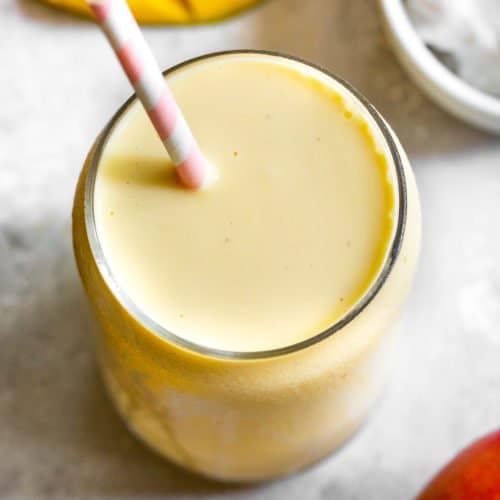 Mango Smoothie (So Creamy!) - Fit Foodie Finds