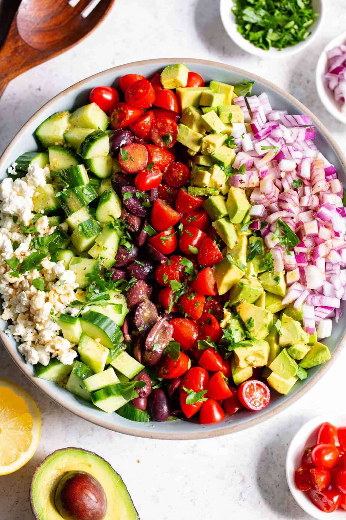 Mediterranean-Style Chopped Salad with Oregano Vinaigrette