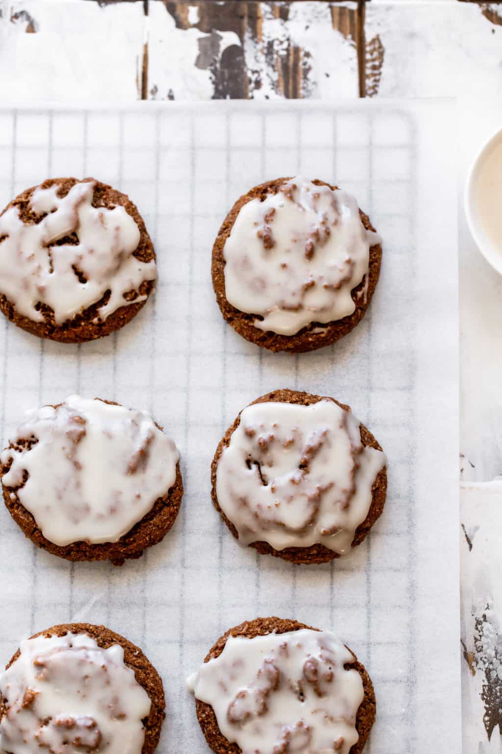 Iced Gingerbread Cookies {Paleo, Vegan}