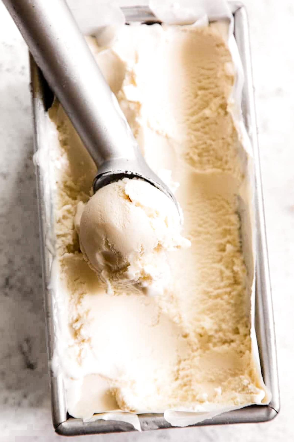 scoop of paleo vanilla ice cream 