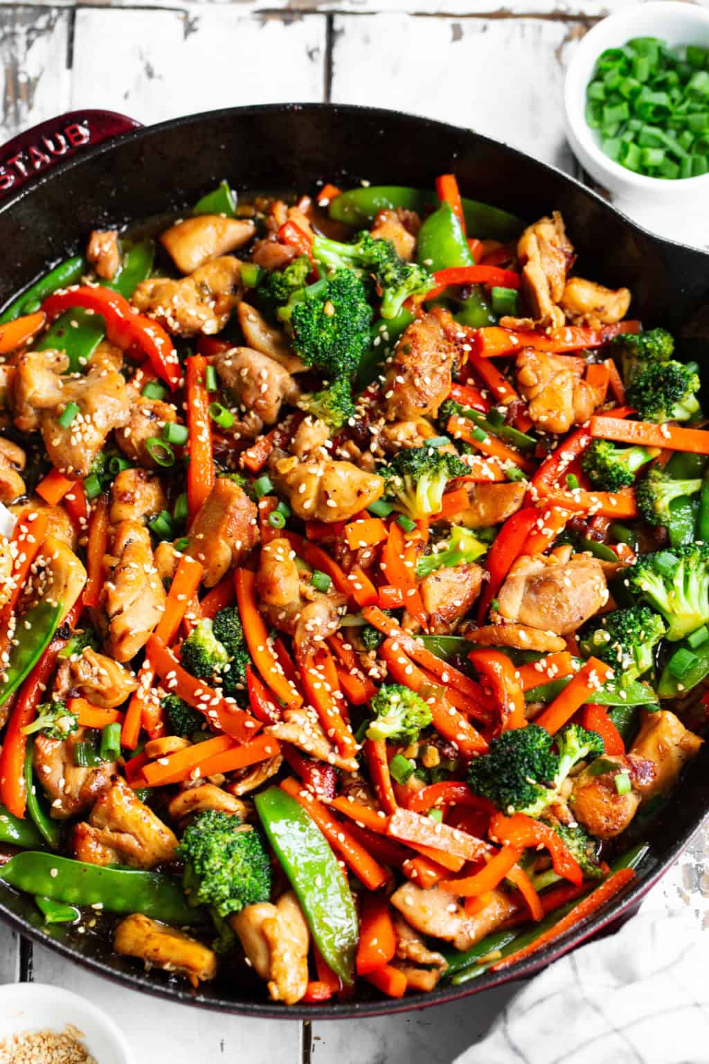 Honey Garlic Chicken Stir Fry Healthy Easy Weeknight Dinner The 