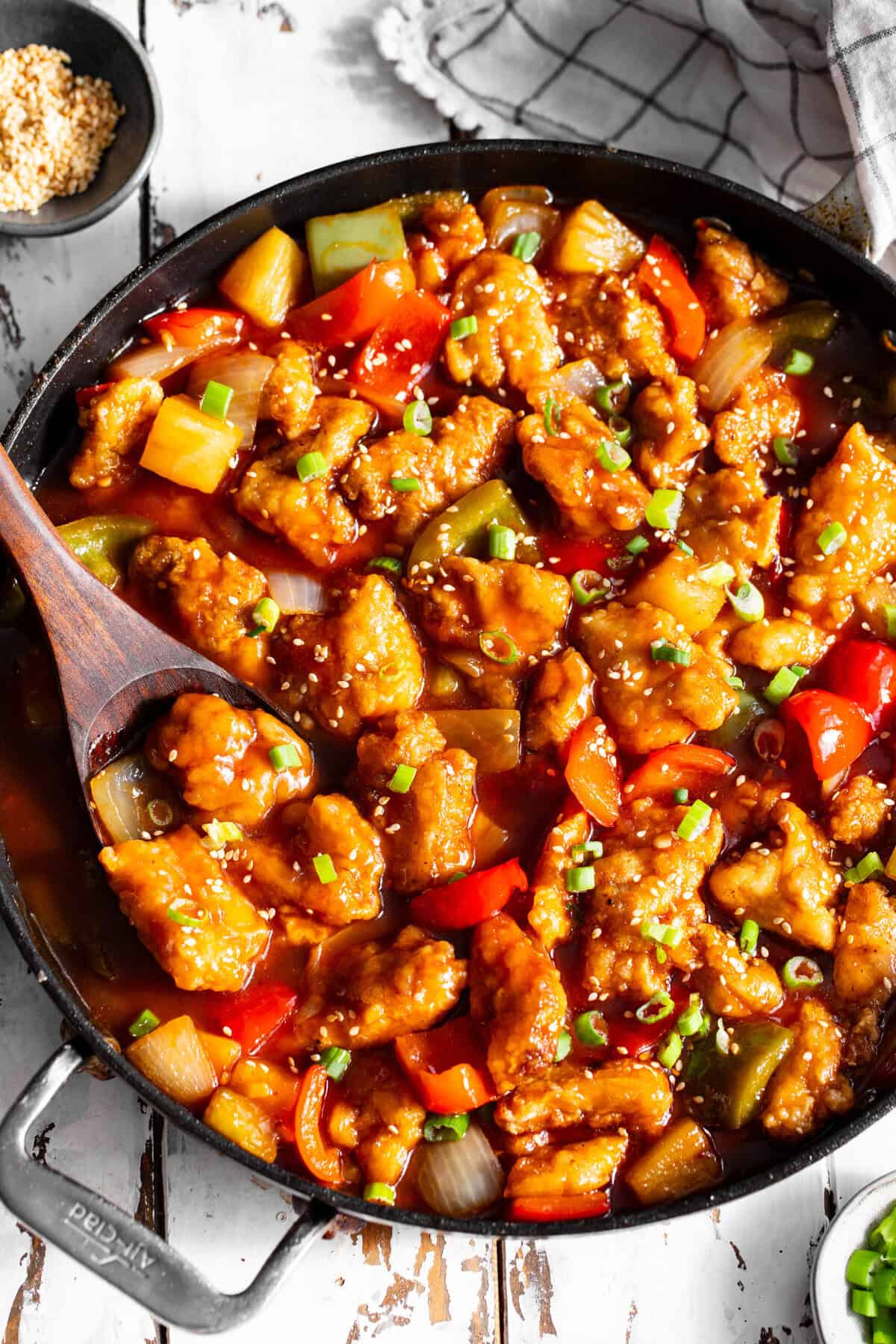 sweet and sour chicken one skillet