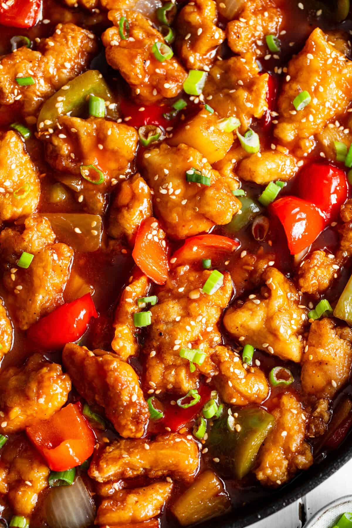 sweet and sour chicken skillet