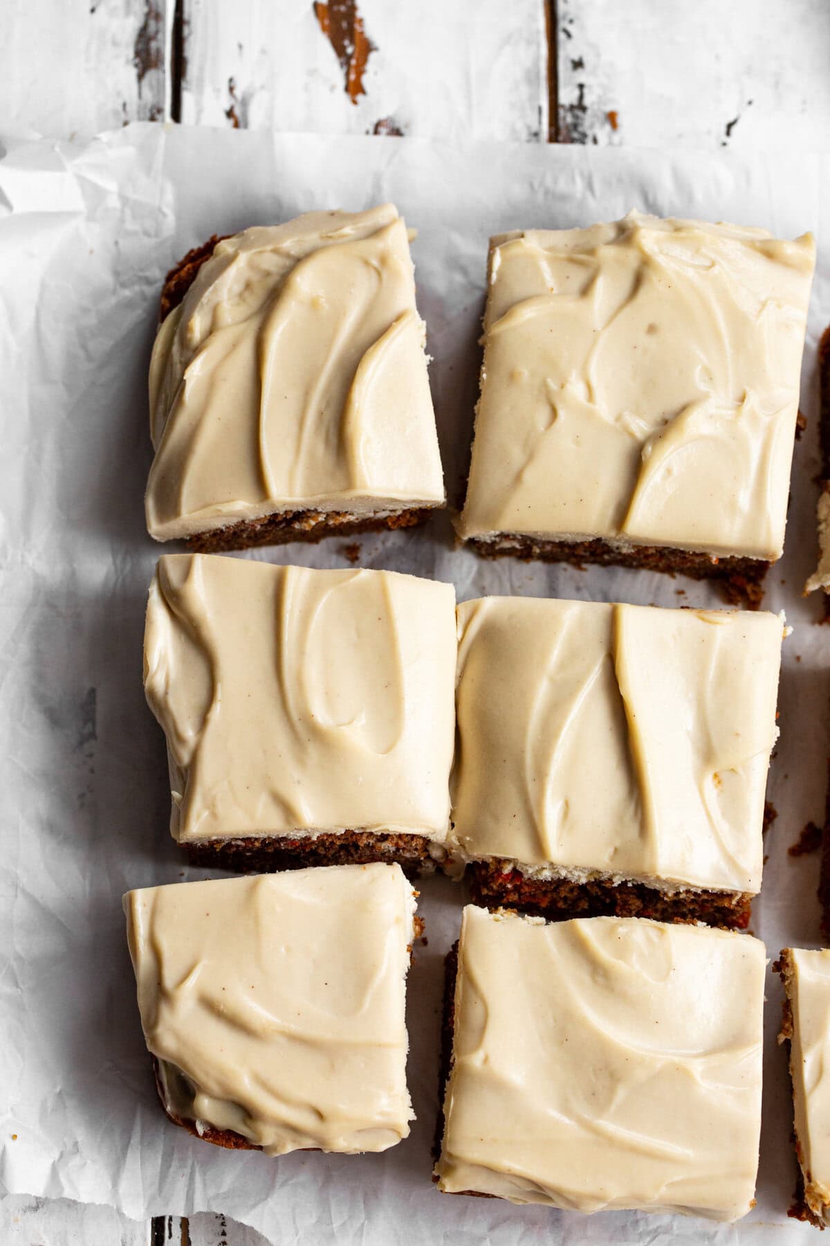 paleo carrot cake bars with cream cheese frosting