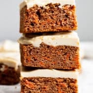 paleo carrot cake bars with cream cheese frosting