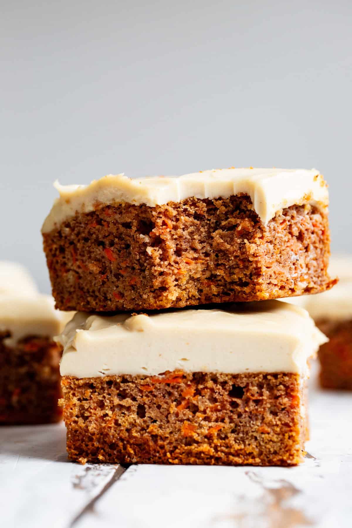 paleo carrot cake bars with cream cheese frosting